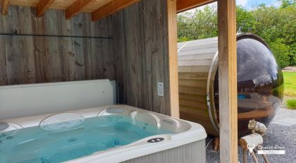 chalet Faro Durbuy, vakantiehuis met sauna jacuzzi en zwembad huren in de Ardennen