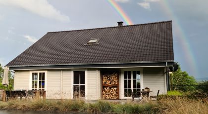 Dubbele regenboog chalet faro durbuy